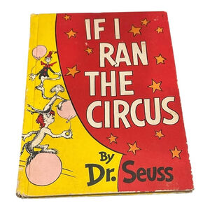 Vintage If I Ran The Circus Dr Seuss Book Club Edition First Edition 1956